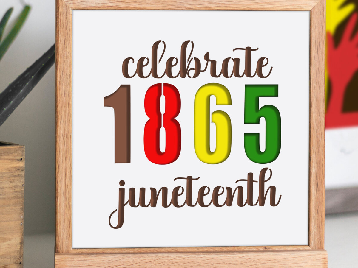 Σετ των 2 Intra απο ξύλο plywood 3mm-4mm πάχος 1965 Juneteenth Shadow Box Δίασταση 25x25 cm INTRAFABR-24506878