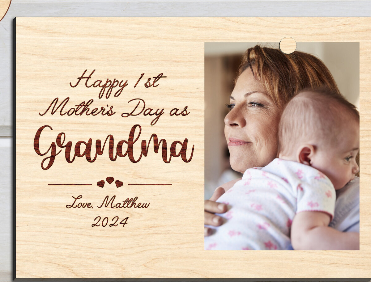 Intra απο ξύλο plywood 3mm-4mm πάχος 1ο δώρο για τη γιορτή της μητέρας για τη γιαγιά Δίασταση 20x30 cm INTRAFABR-96478482