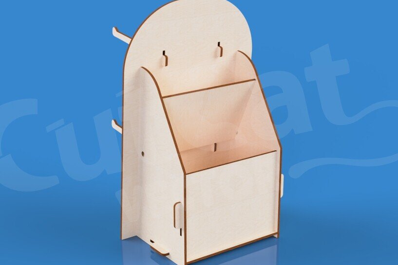 Σετ των 3 Intra απο ξύλο plywood 3mm-4mm πάχος 2 Βάσεις οθόνης με μπρελόκ με αποθηκευτικό χώρο Δίασταση 6x6 cm INTRAFABR-123688930