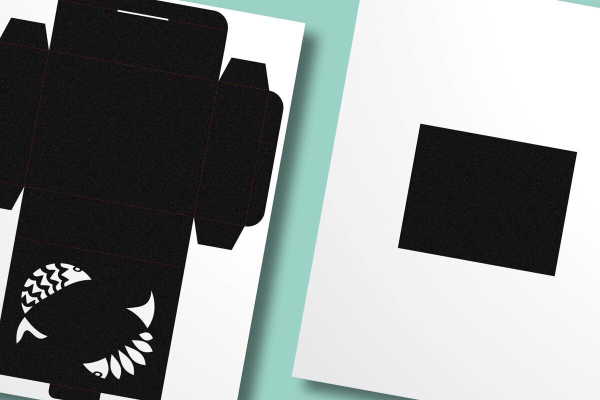 Σετ των 3 Intra απο ξύλο plywood 3mm-4mm πάχος 2 από Fish Cutout 2 Ορθογώνιο Μπομπονιέρα Δίασταση 3x3 cm INTRAFABR-123157737