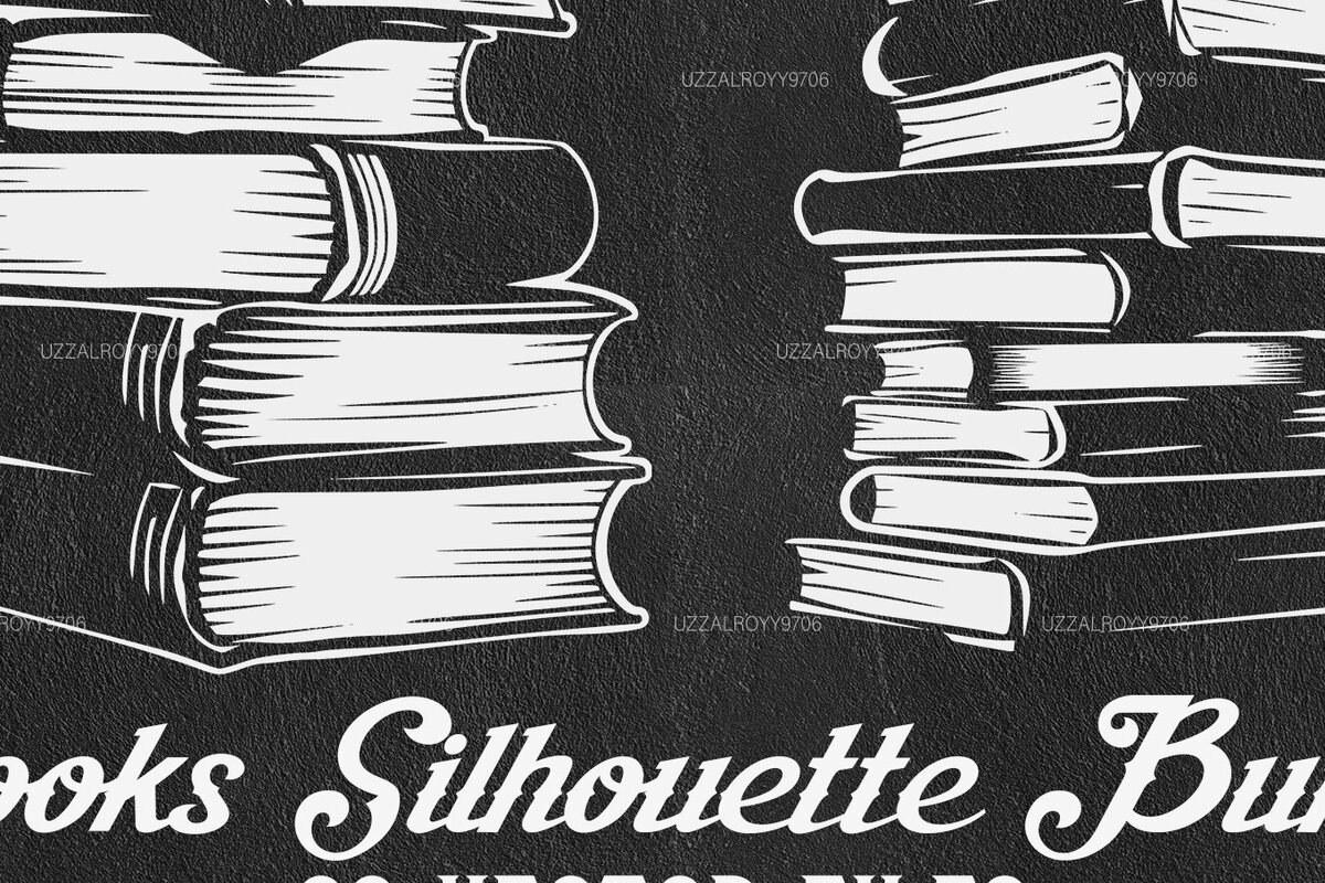 Intra απο ξύλο plywood 3mm-4mm πάχος 20 Βιβλία , Books Silhouettes Δίασταση 40x40 cm INTRAFABR-102556332