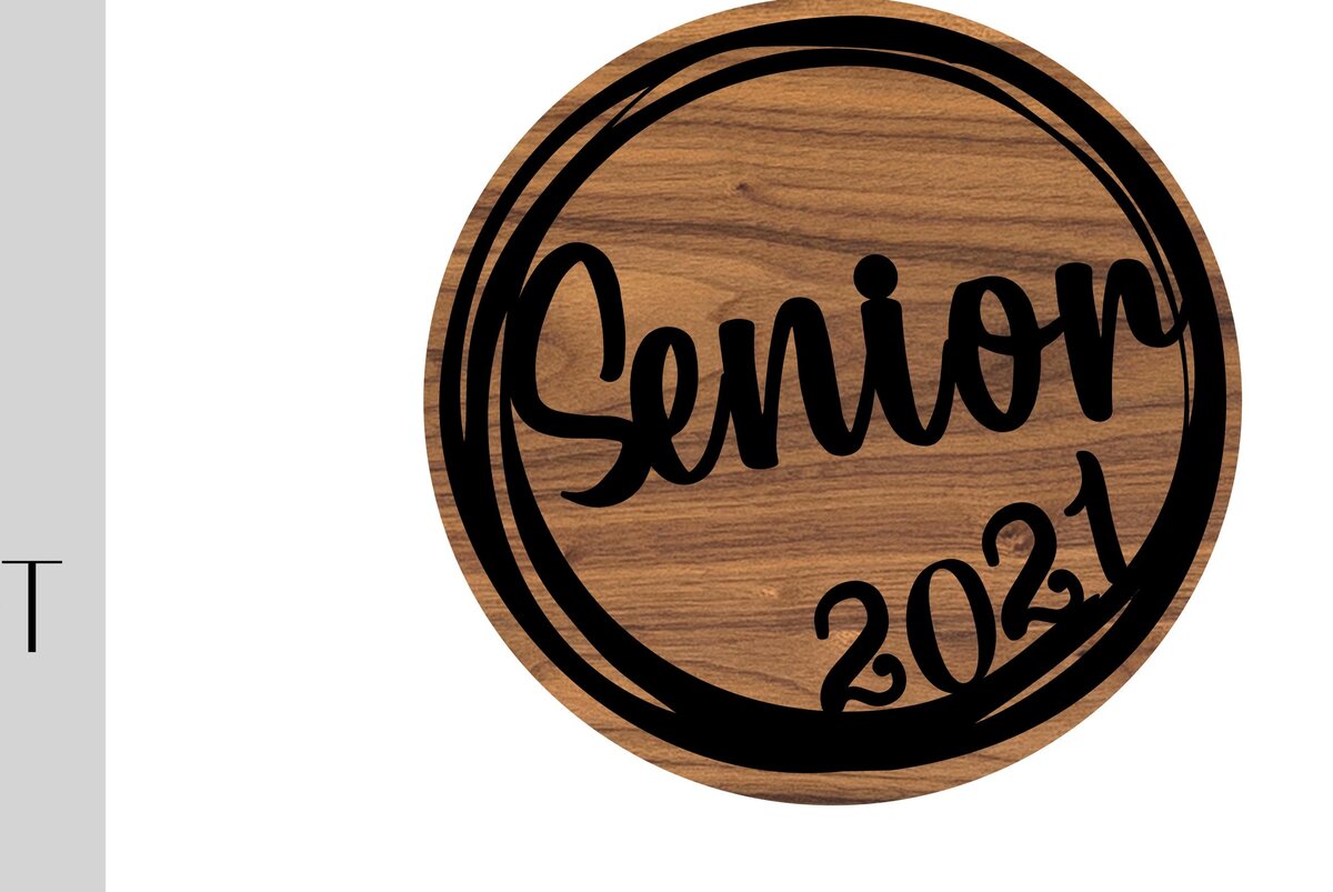 Σετ των 3 Intra απο ξύλο plywood 3mm-4mm πάχος 2021 Senior Photo Prop Δίασταση 9x9 cm INTRAFABR-9779737