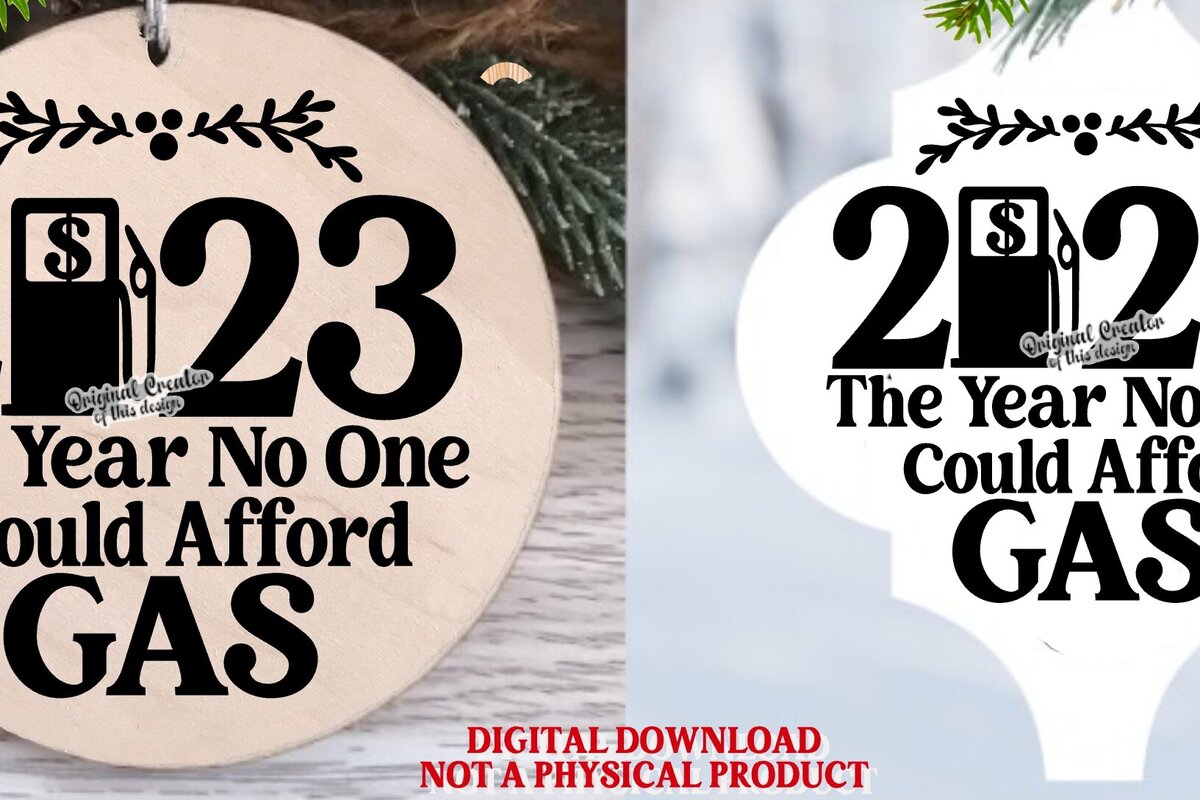 Σετ των 3 Intra απο ξύλο plywood 3mm-4mm πάχος 2023 Gas Ornament Year Afford Gas Δίασταση 8x8 cm INTRAFABR-78949047