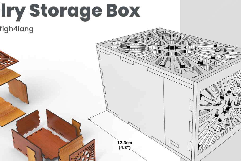 Intra απο ξύλο plywood 3mm-4mm πάχος 3 Desigen, Κοσμήματα Storage Box Δίασταση 30x20 cm INTRAFABR-105085226