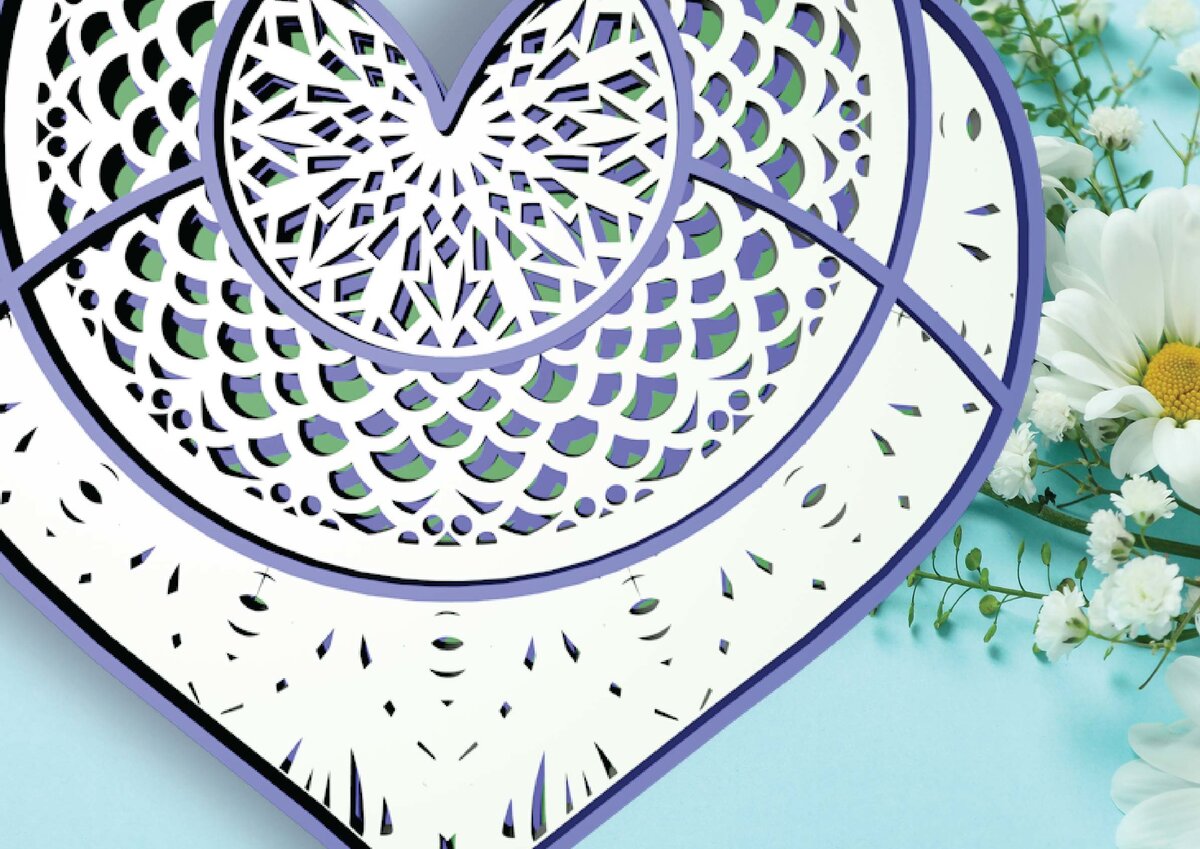 Intra απο ξύλο plywood 3mm-4mm πάχος 3 Καρδιές Δίασταση 30x20 cm INTRAFABR-23289012