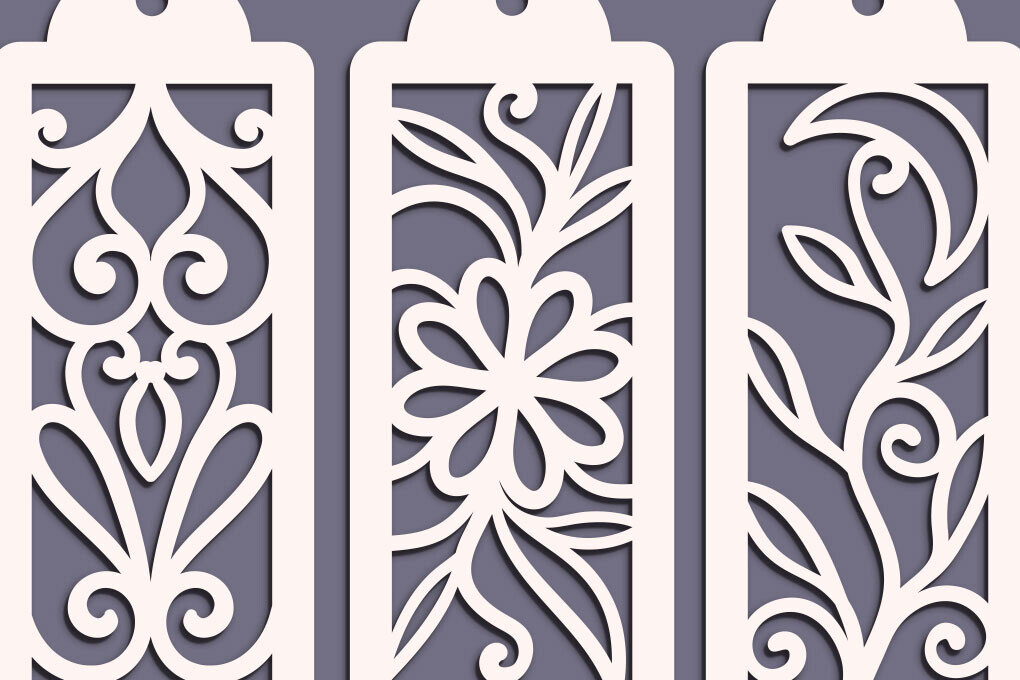 Σετ των 2 Intra απο ξύλο plywood 3mm-4mm πάχος 3 Απο σελιδοδείκτες Δίασταση 30x30 cm INTRAFABR-95216719