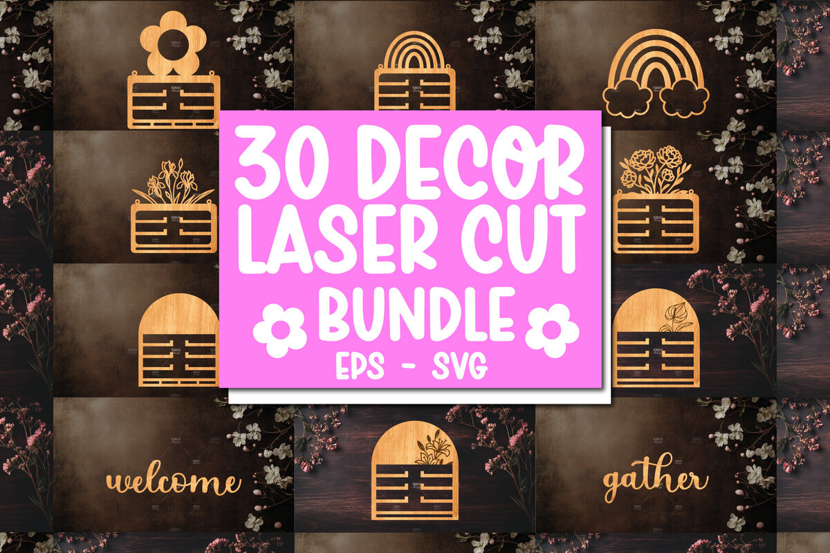 Σετ των 2 Intra απο ξύλο plywood 3mm-4mm πάχος 30 Ξύλινο ντεκόρ φυτωρίου Δίασταση 15x15 cm INTRAFABR-121037096