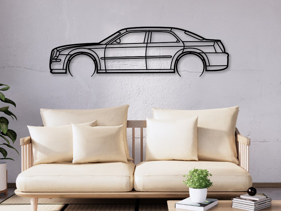 Σετ των 2 Intra απο ξύλο plywood 3mm-4mm πάχος 300c Silhouette, Car Δίασταση 15x15 cm INTRAFABR-109685050