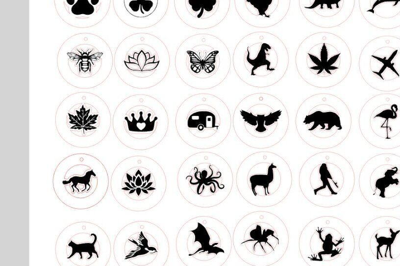 Σετ των 3 Intra απο ξύλο plywood 3mm-4mm πάχος 35 Ζευγάρι Σκουλαρίκια κύκλο Δίασταση 1x1 cm INTRAFABR-7765518