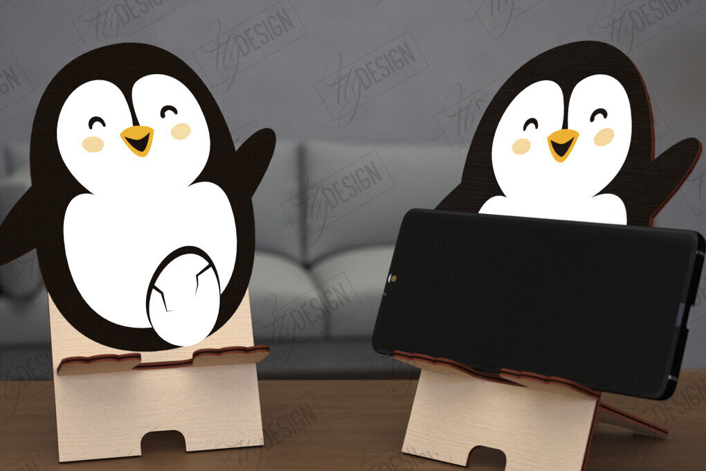 Σετ των 2 Intra απο ξύλο plywood 3mm-4mm πάχος Σχέδιο κοπής με λέιζερ τρισδιάστατη θήκη τηλεφώνου ζώων Δίασταση 15x15 cm INTRAFABR-114805750