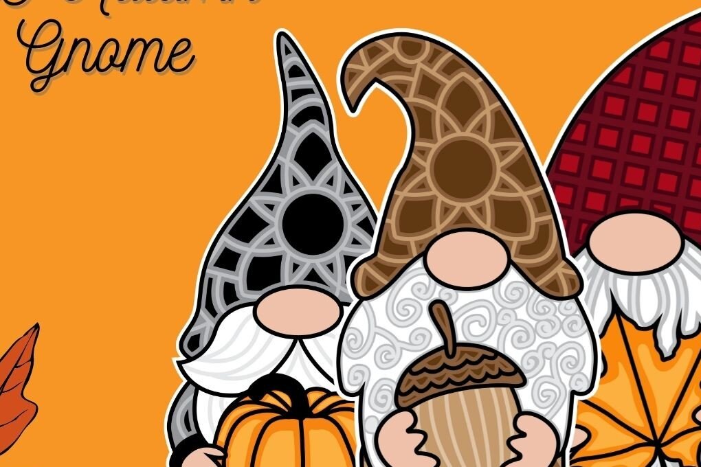 Intra απο ξύλο plywood 3mm-4mm πάχος 3D Autumn Gnomes Δίασταση 30x20 cm INTRAFABR-17651468