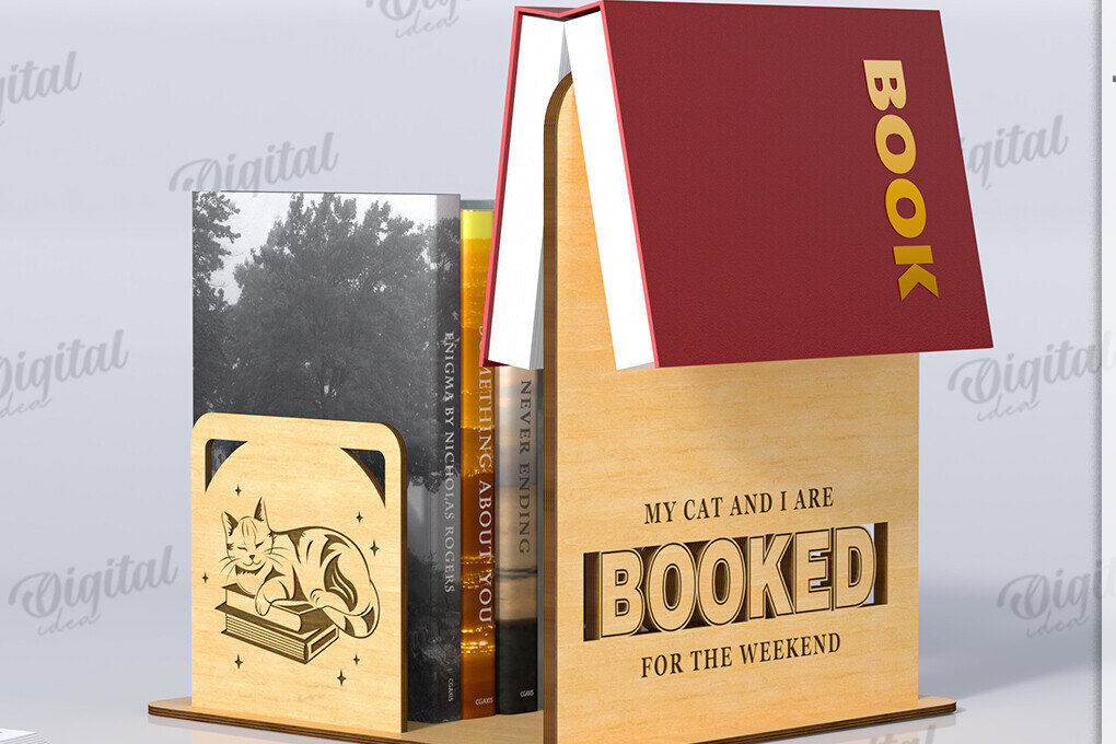 Intra απο ξύλο plywood 3mm-4mm πάχος με βάση 3D βιβλίου. Διακόσμηση σπιτιού Δίασταση 30x20 cm INTRAFABR-121588530