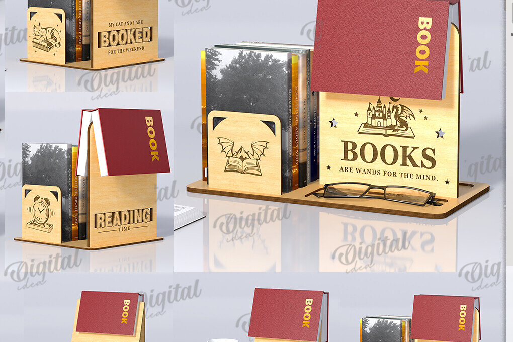 Intra απο ξύλο plywood 3mm-4mm πάχος 3D Βιβλιοστάτες κοπής με λέιζερ Δίασταση 30x20 cm INTRAFABR-121600528