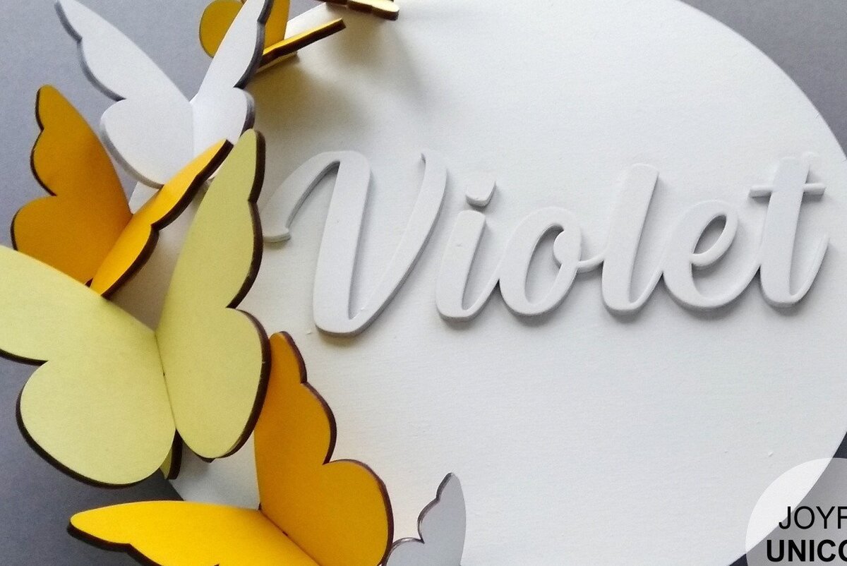 Σετ των 2 Intra απο ξύλο plywood 3mm-4mm πάχος αποκοπής για τρισδιάστατη πινακίδα πεταλούδας Δίασταση 15x15 cm INTRAFABR-32716072