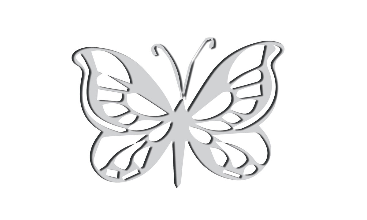 Intra απο ξύλο plywood 3mm-4mm πάχος 3D Butterfly Papercut Δίασταση 30x20 cm INTRAFABR-21055088