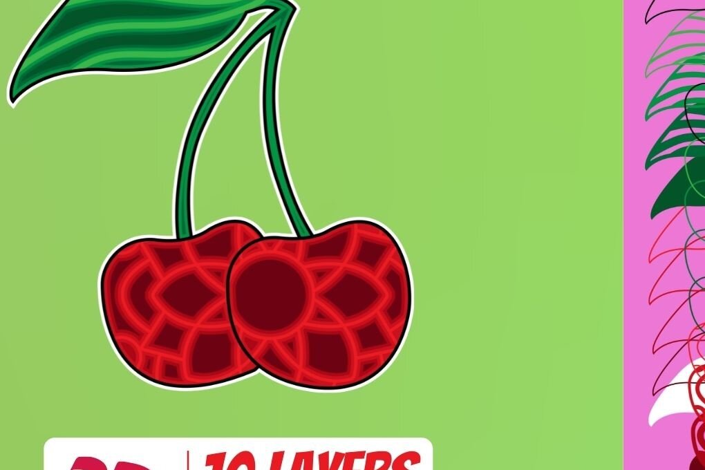 Intra απο ξύλο plywood 3mm-4mm πάχος 3D Cherry Cut Δίασταση 30x20 cm INTRAFABR-17888020