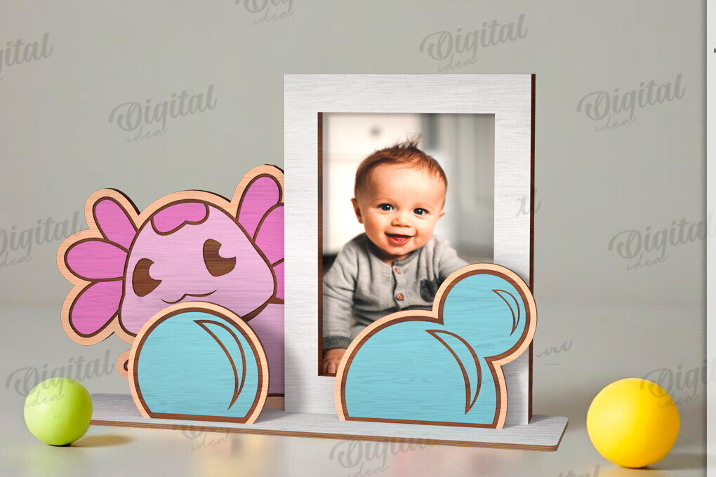 Σετ των 2 Intra απο ξύλο plywood 3mm-4mm πάχος 3D παιδική κορνίζα φωτογραφιών  Δίασταση 20x30 cm INTRAFABR-121593617