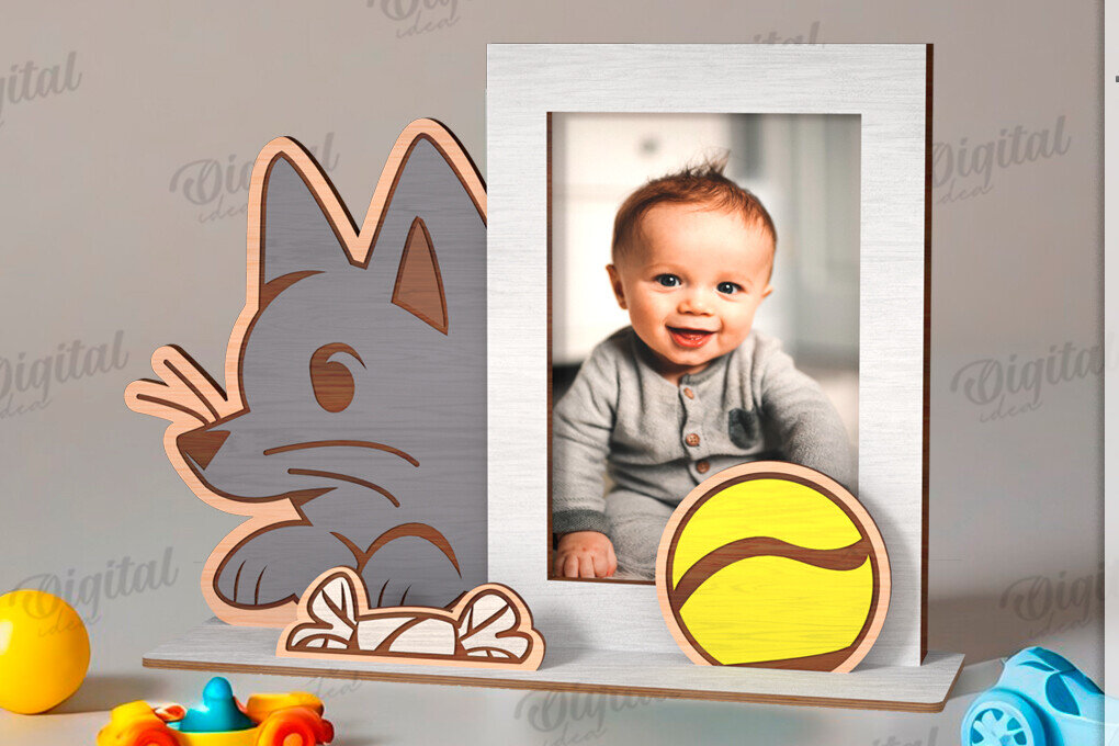 Intra απο ξύλο plywood 3mm-4mm πάχος 3D παιδική κορνίζα φωτογραφιών  Δίασταση 20x30 cm INTRAFABR-121593104