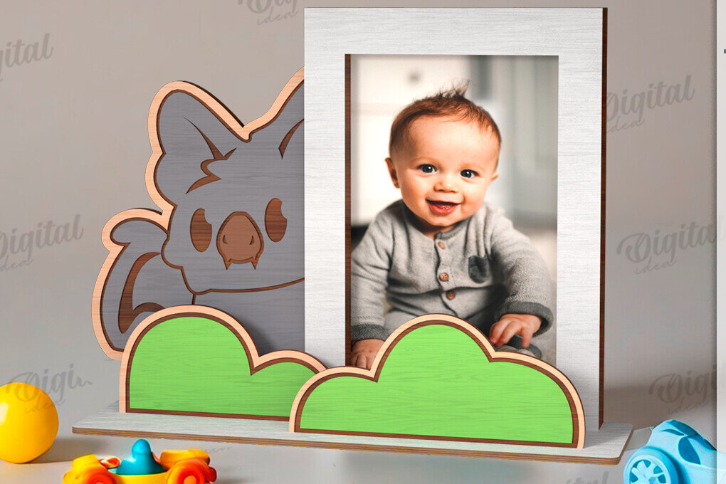 Intra απο ξύλο plywood 3mm-4mm πάχος 3D παιδική κορνίζα φωτογραφιών  Δίασταση 20x30 cm INTRAFABR-121593222