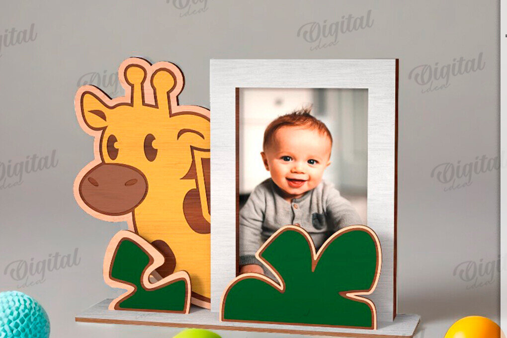 Intra απο ξύλο plywood 3mm-4mm πάχος 3D παιδική κορνίζα φωτογραφιών  Δίασταση 20x30 cm INTRAFABR-121593357