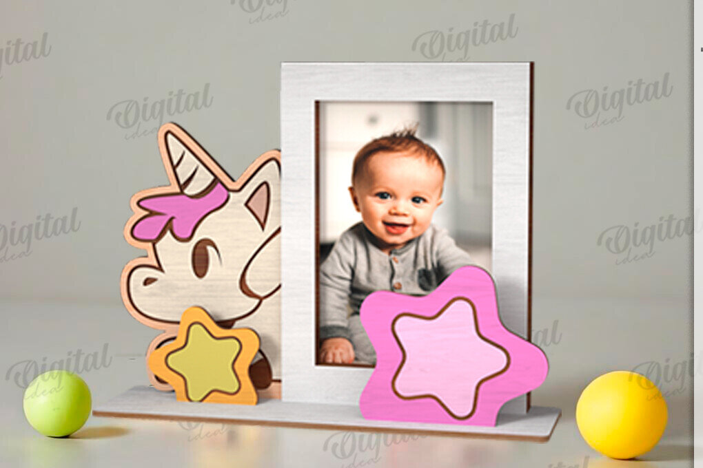 Intra απο ξύλο plywood 3mm-4mm πάχος 3D παιδική κορνίζα φωτογραφιών  Δίασταση 20x30 cm INTRAFABR-121593464