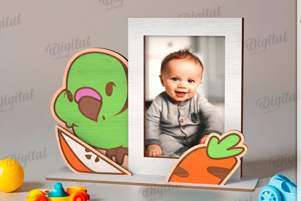 Intra απο ξύλο plywood 3mm-4mm πάχος 3D παιδική κορνίζα φωτογραφιών  Δίασταση 20x30 cm INTRAFABR-121592831