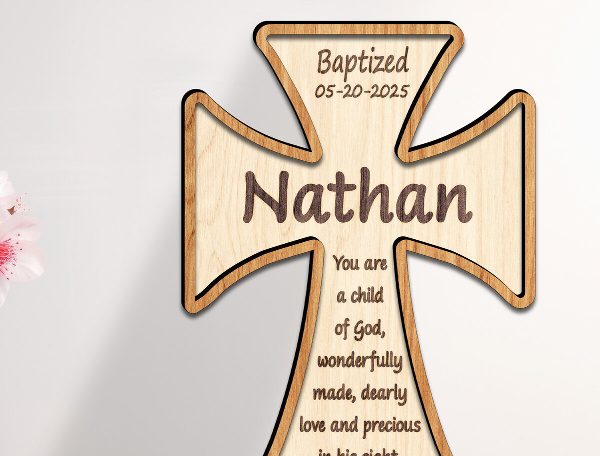 Intra απο ξύλο plywood 3mm-4mm πάχος 3D Christian Standing Cross Cut File Δίασταση 15x15 cm INTRAFABR-123582624