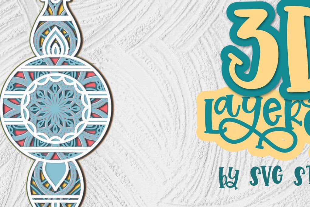 Intra απο ξύλο plywood 3mm-4mm πάχος 3D Χριστουγεννιάτικη Μπάλα 04 Δέντρο Διακόσμηση Δίασταση 30x20 cm INTRAFABR-35578285