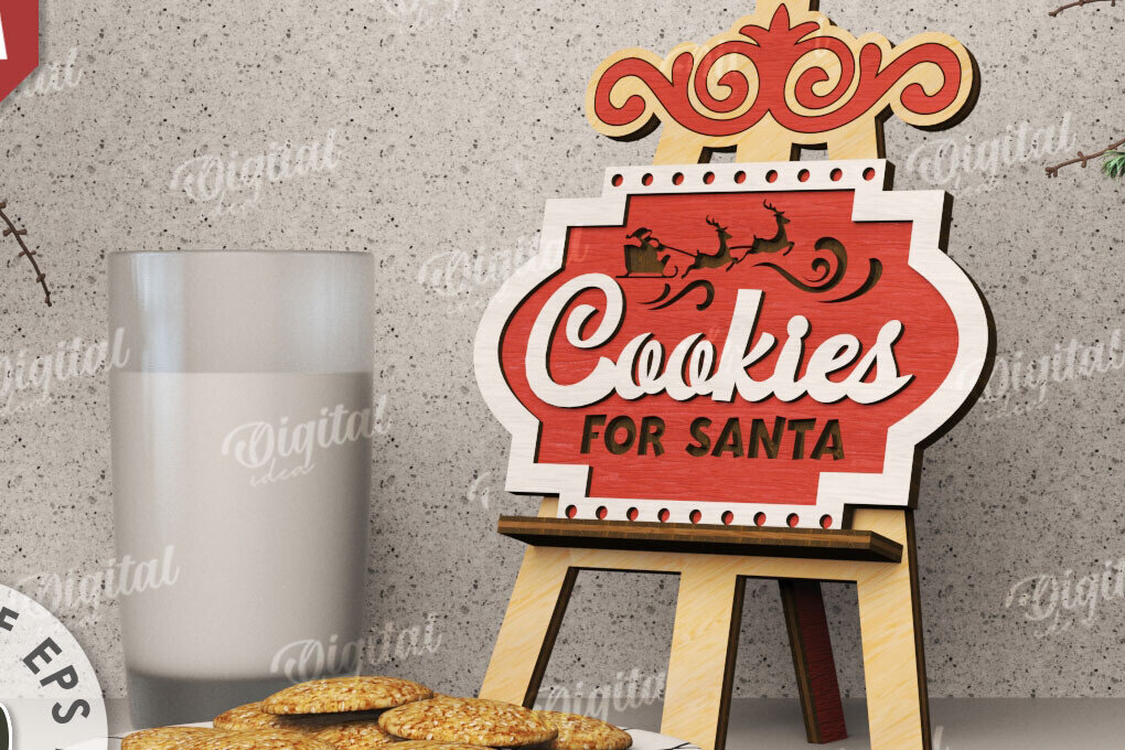 Σετ των 2 Intra απο ξύλο plywood 3mm-4mm πάχος Τρισδιάστατη Χριστουγεννιάτικη Διακόσμηση Δίασταση 15x15 cm INTRAFABR-110122264