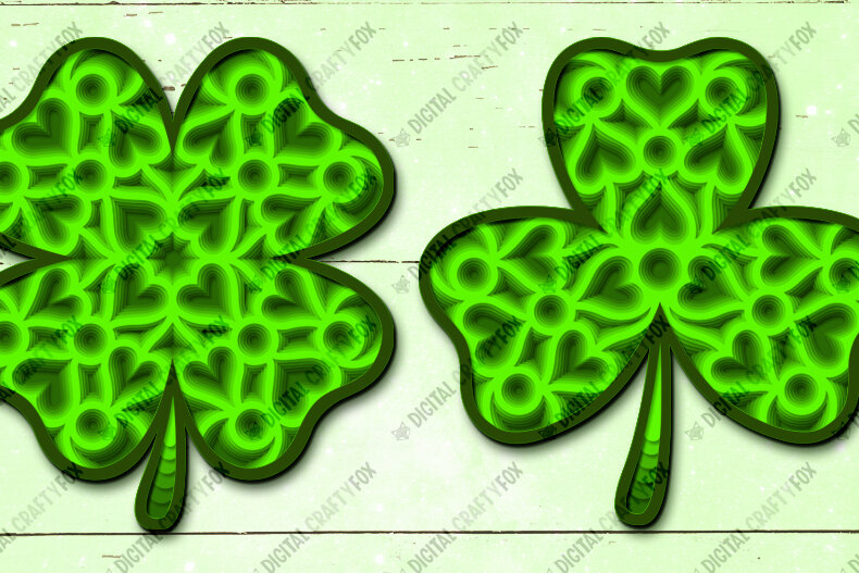 Intra απο ξύλο plywood 3mm-4mm πάχος Τρισδιάστατο Τριφύλλι, Τριφύλλι , Κοπή Χαρτιού Τριφύλλι Δίασταση 3600x3600 cm INTRAFABR-25030554