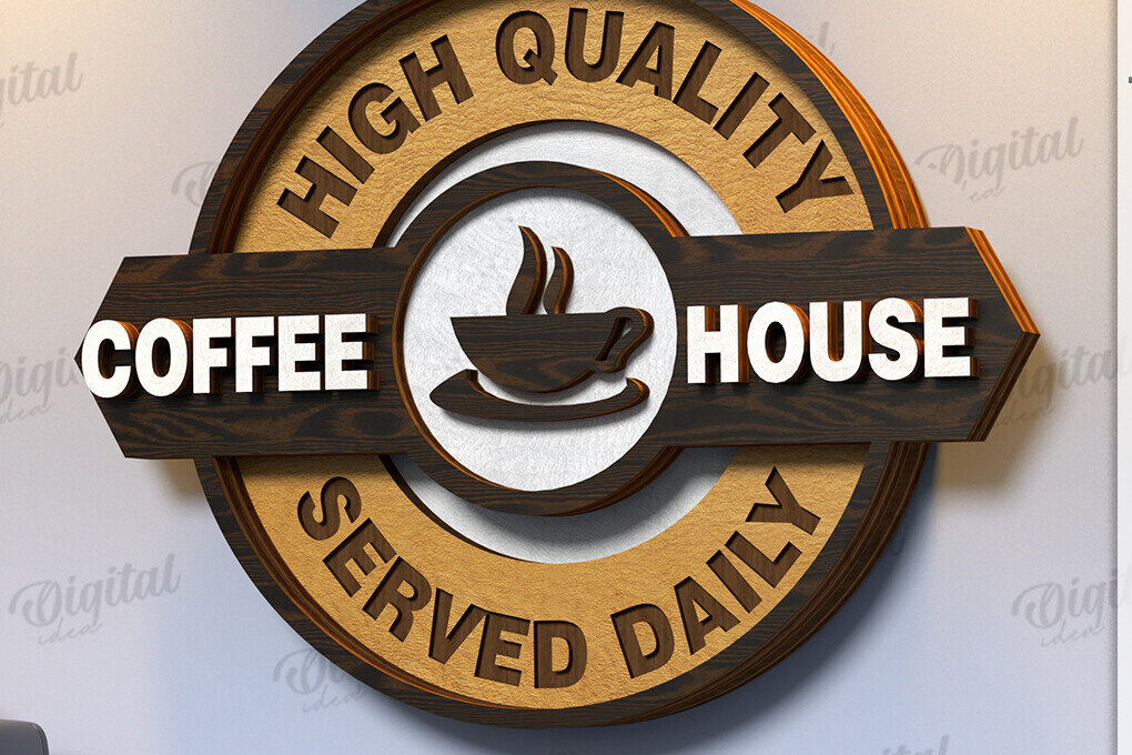 Intra απο ξύλο plywood 3mm-4mm πάχος Κόψιμο με λέιζερ τρισδιάστατη πινακίδα καφέ Δίασταση 30x20 cm INTRAFABR-121121224