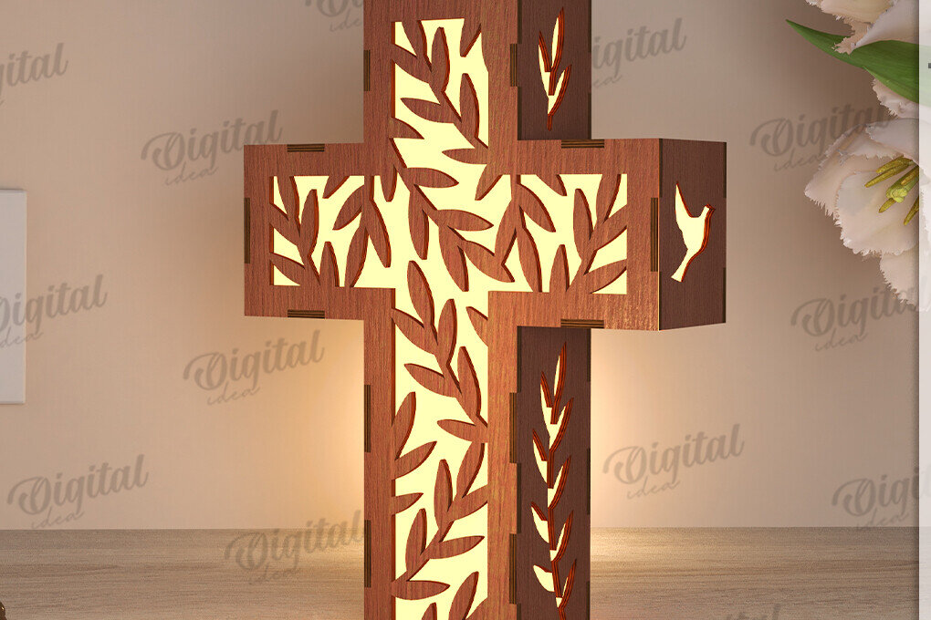 Intra απο ξύλο plywood 3mm-4mm πάχος Τρισδιάστατη λάμπα κοπής με λέιζερ Δίασταση 30x20 cm INTRAFABR-119721896