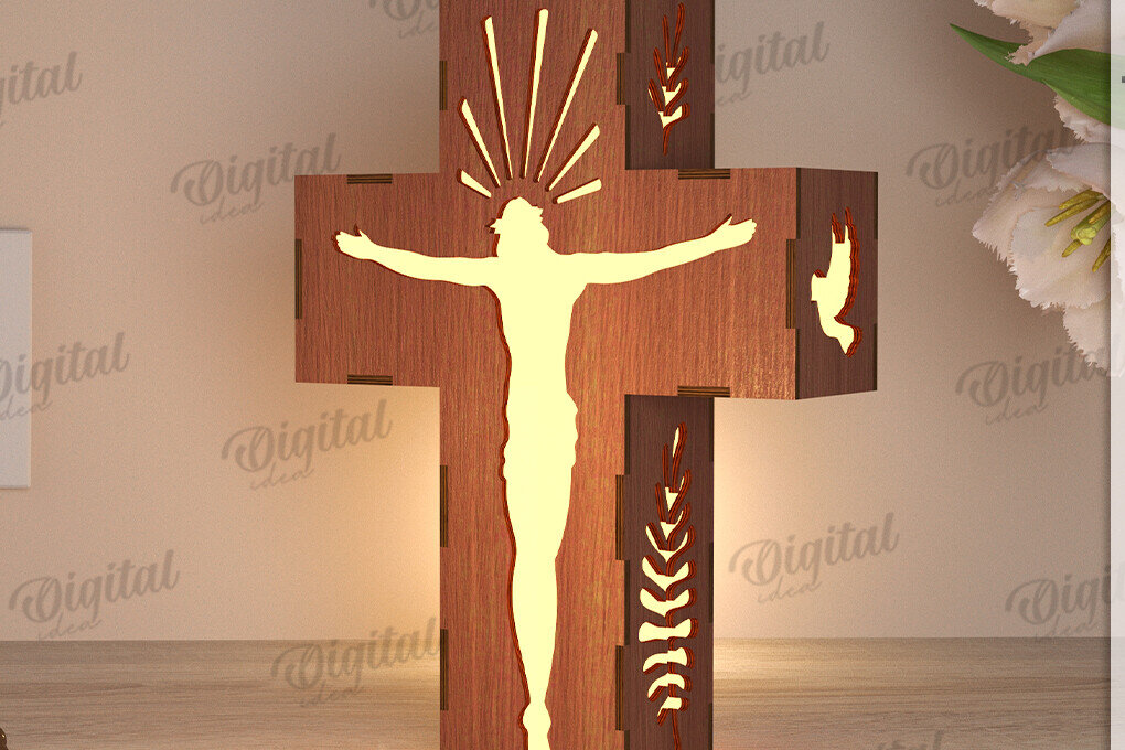 Intra απο ξύλο plywood 3mm-4mm πάχος Τρισδιάστατη λάμπα κοπής με λέιζερ Δίασταση 30x20 cm INTRAFABR-119721811