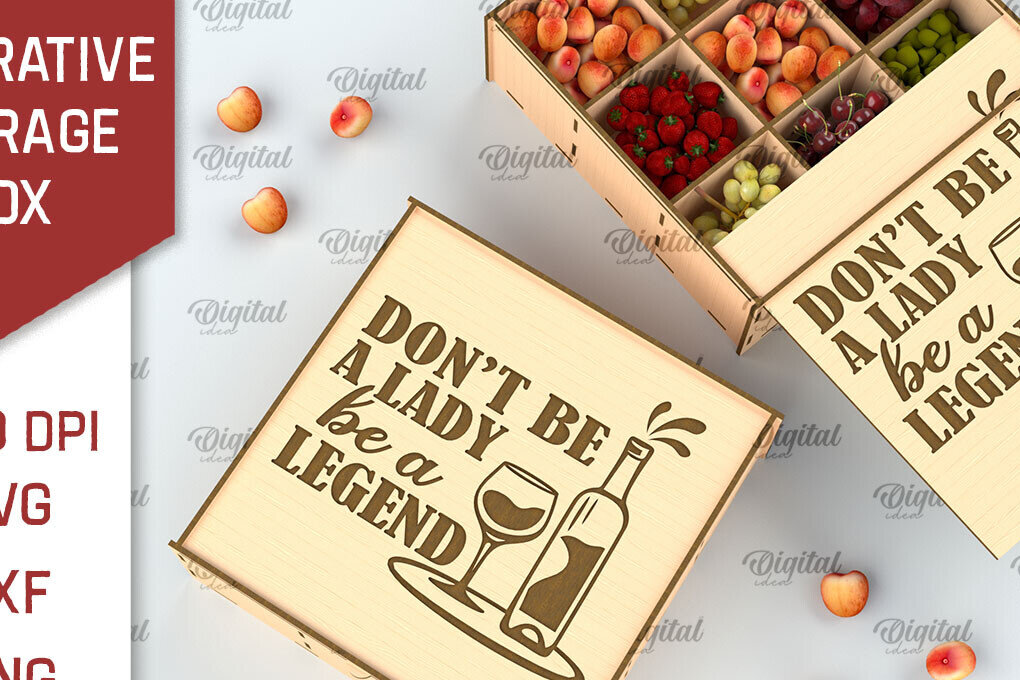 Intra απο ξύλο plywood 3mm-4mm πάχος Τρισδιάστατο διακοσμητικό κουτί αποθήκευσης Δίασταση 30x20 cm INTRAFABR-98044971