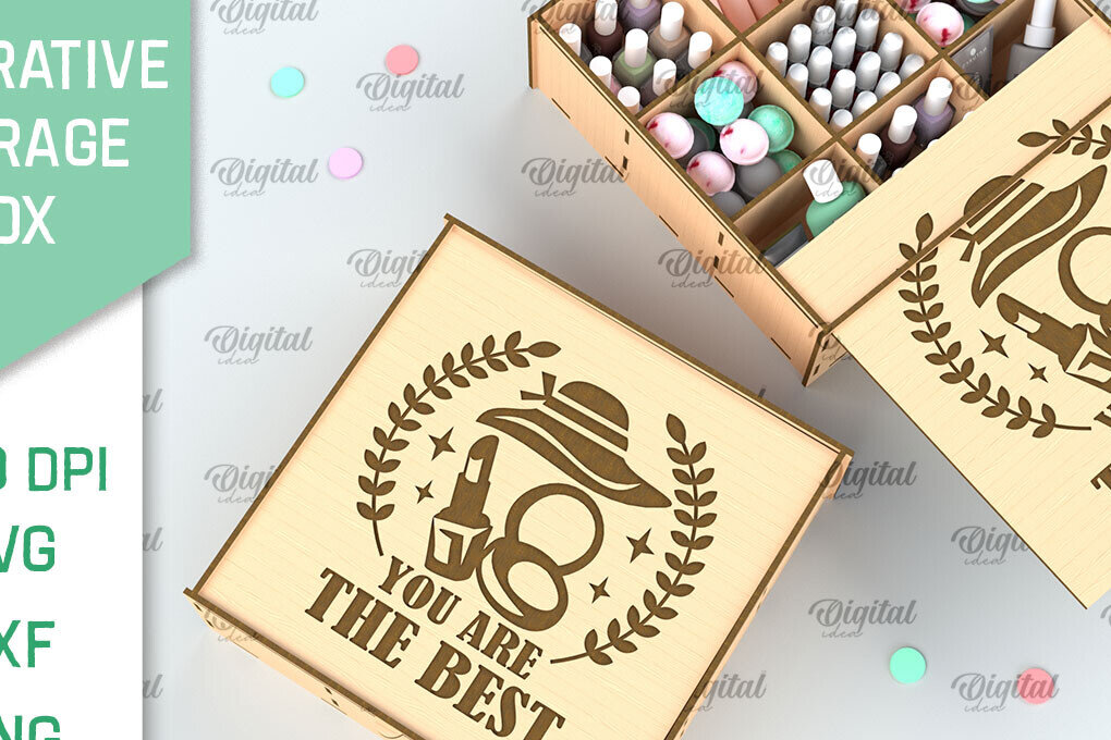 Intra απο ξύλο plywood 3mm-4mm πάχος Τρισδιάστατο διακοσμητικό κουτί αποθήκευσης Δίασταση 30x20 cm INTRAFABR-98045048