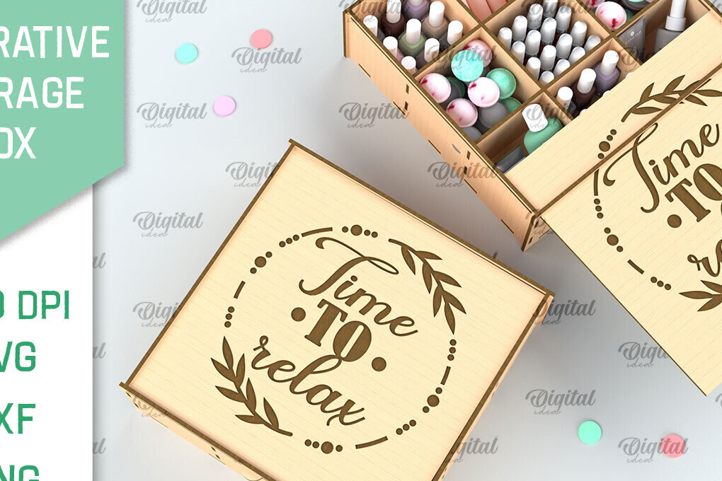 Intra απο ξύλο plywood 3mm-4mm πάχος Τρισδιάστατο διακοσμητικό κουτί αποθήκευσης Δίασταση 30x20 cm INTRAFABR-98045347