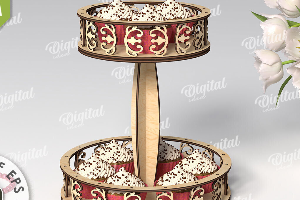 Intra απο ξύλο plywood 3mm-4mm πάχος Τρισδιάστατος διακοσμητικός δίσκος κοπής με λέιζερ Δίασταση 30x20 cm INTRAFABR-110745883