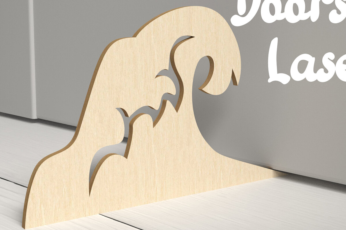 Intra απο ξύλο plywood 3mm-4mm πάχος 3D Doorstop Διακόσμηση σπιτιού. Doorstops  Δίασταση 30x20 cm INTRAFABR-81503213