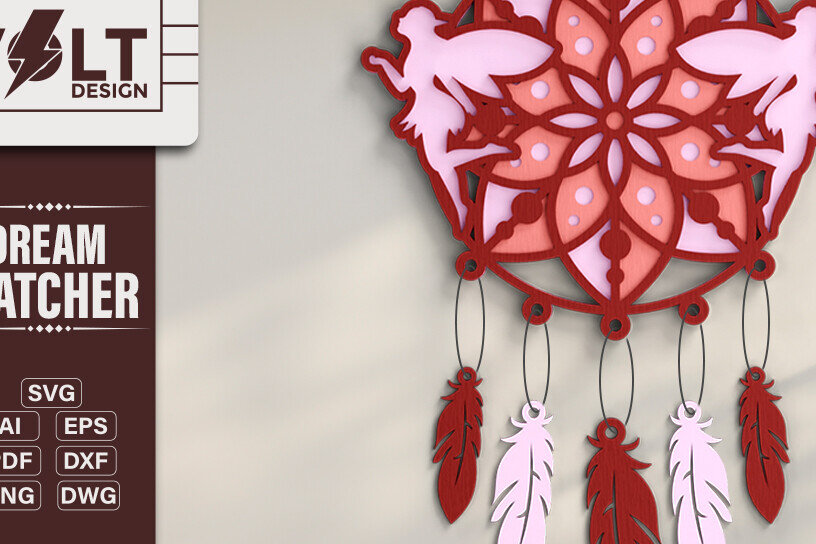 Intra απο ξύλο plywood 3mm-4mm πάχος 3d Dream Catchers Layered Δίασταση 20x30 cm INTRAFABR-101568845