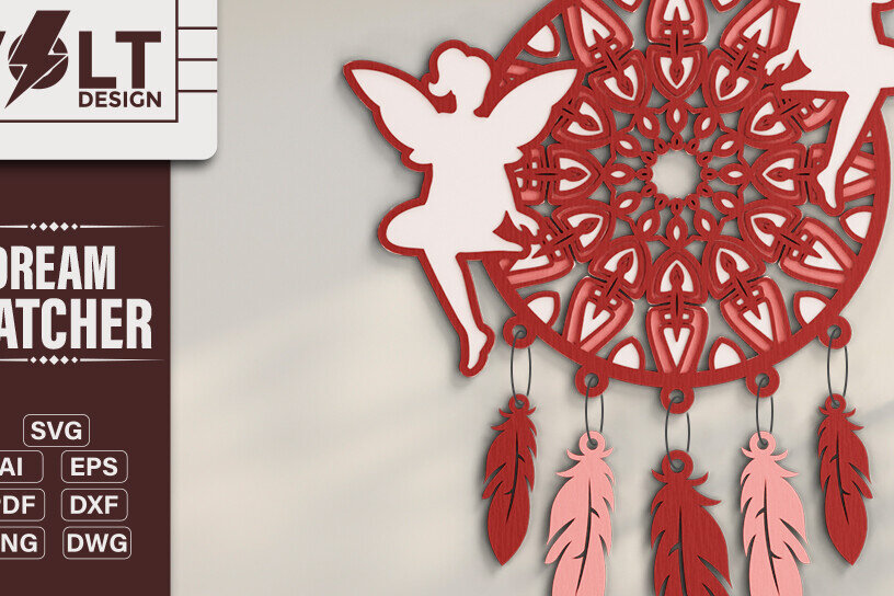 Intra απο ξύλο plywood 3mm-4mm πάχος 3d Dream Catchers Layered Δίασταση 20x30 cm INTRAFABR-101568796