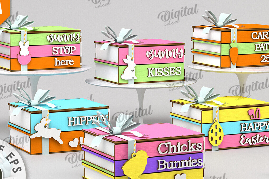 Σετ των 3 Intra απο ξύλο plywood 3mm-4mm πάχος κοπής με λέιζερ τρισδιάστατα πασχαλινά κουτιά Δίασταση 15x15 cm INTRAFABR-116584809