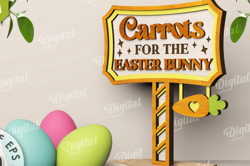 Σετ των 2 Intra απο ξύλο plywood 3mm-4mm πάχος Τρισδιάστατη πασχαλινή διακόσμηση με λέιζερ. Πασχαλινό περίπτερο Δίασταση 15x15 cm INTRAFABR-117111400