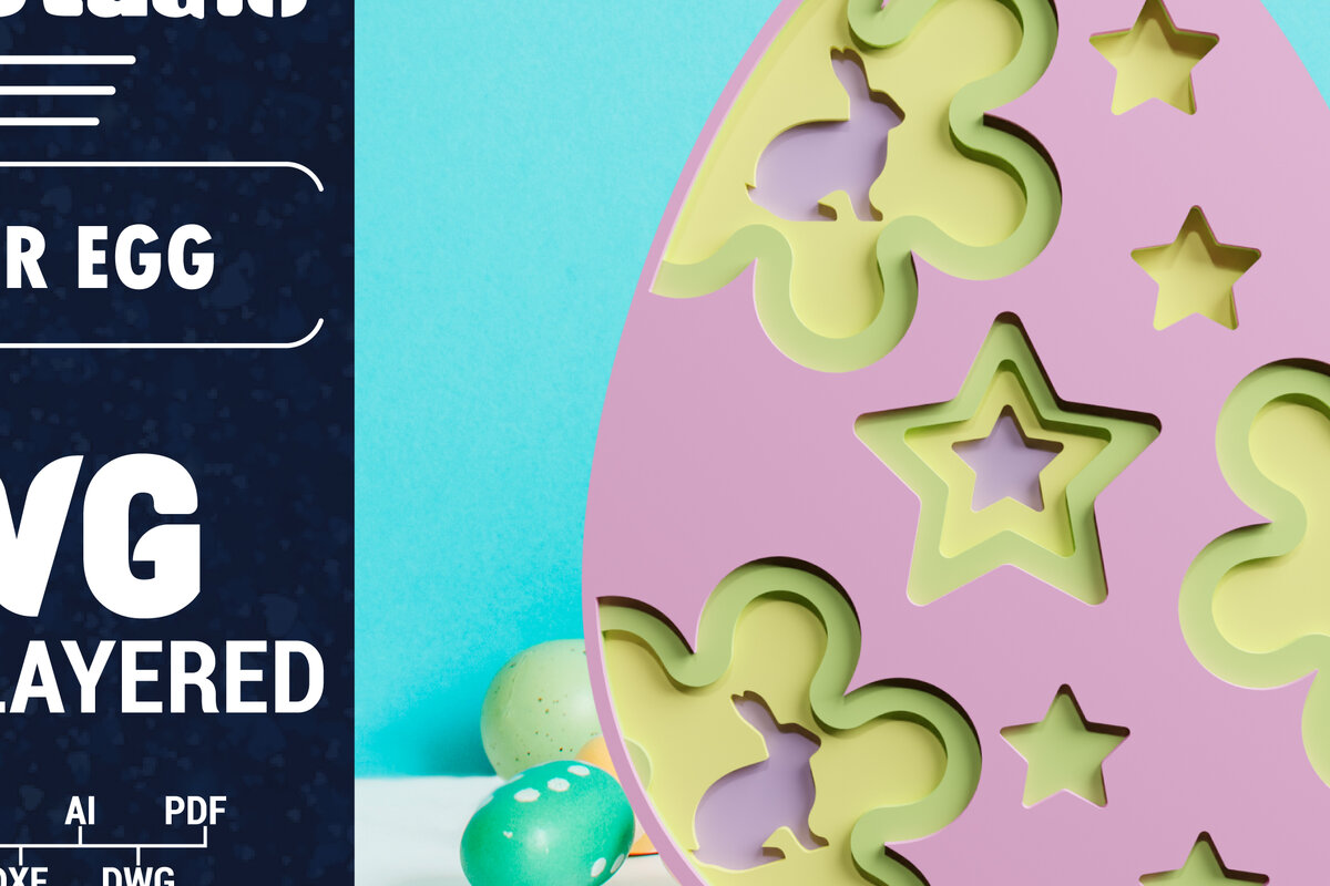 Σετ των 3 Intra απο ξύλο plywood 3mm-4mm πάχος Τρισδιάστατο χαρτί πολλαπλών στρώσεων Πασχαλινό αυγό Δίασταση 1200x1200 cm INTRAFABR-61553472