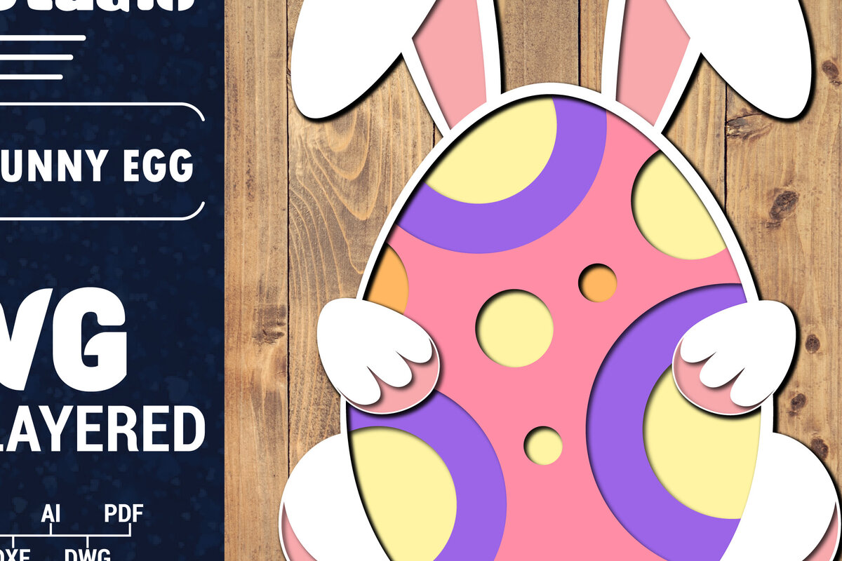 Intra απο ξύλο plywood 3mm-4mm πάχος 3D Πασχαλινό αυγό πολλαπλών στρώσεων PaperCut 34 Δίασταση 1500x1500 cm INTRAFABR-91286477