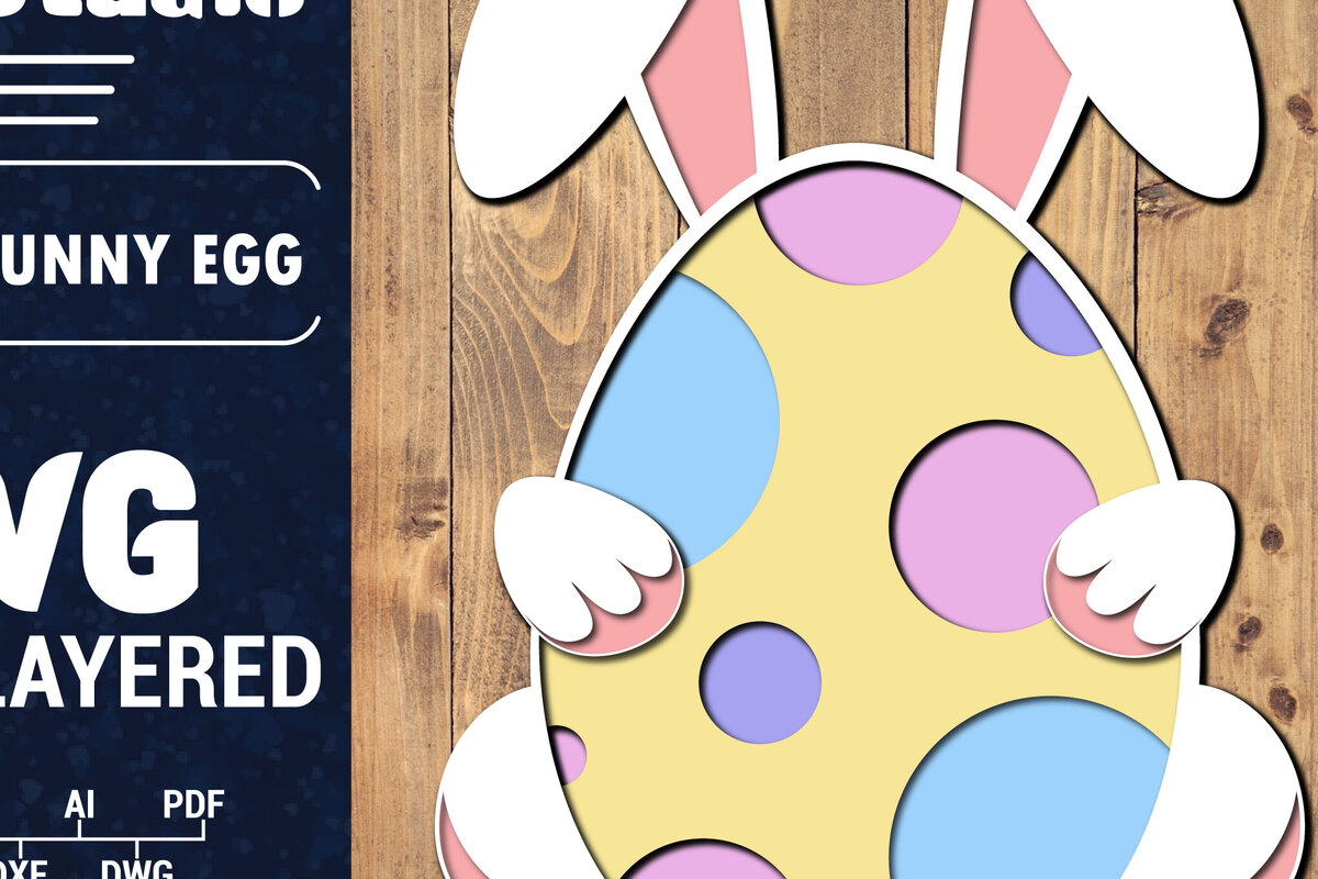 Σετ των 3 Intra απο ξύλο plywood 3mm-4mm πάχος 3D Πασχαλινό Αυγό Πολυστρωματικό PaperCut 66 Δίασταση 1500x1500 cm INTRAFABR-91384784