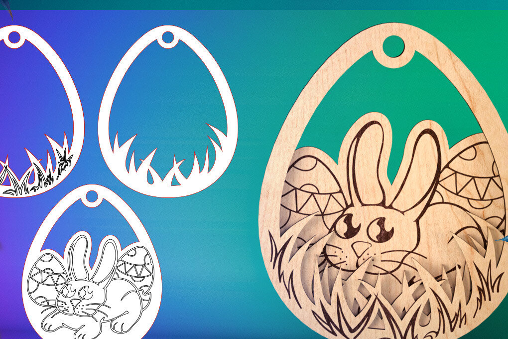 Intra απο ξύλο plywood 3mm-4mm πάχος 3D Πασχαλινή | Καλό Πάσχα Δίασταση 15x15 cm INTRAFABR-58218887