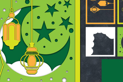 Σετ των 2 Intra απο ξύλο plywood 3mm-4mm πάχος 3d EMubarak Shadow Box Δίασταση 25x25 cm INTRAFABR-66282682