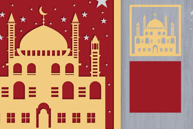 Σετ των 3 Intra απο ξύλο plywood 3mm-4mm πάχος 3d EMubarak Shadow Box Δίασταση 25x25 cm INTRAFABR-66374137