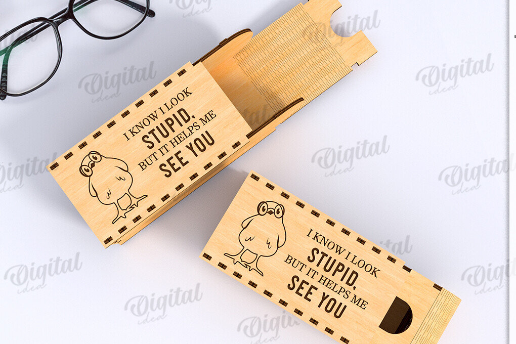 Intra απο ξύλο plywood 3mm-4mm πάχος Τρισδιάστατο κουτί γυαλιών κοπής με λέιζερ Δίασταση 30x20 cm INTRAFABR-122674240