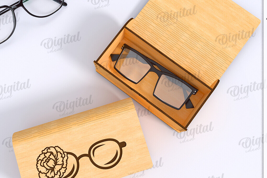 Intra απο ξύλο plywood 3mm-4mm πάχος Τρισδιάστατο κουτί γυαλιών κοπής με λέιζερ Δίασταση 30x20 cm INTRAFABR-122673815